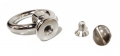Bild 4 von O-Ring 20mm > Silber, drehbar und schwenkbar im Halter, Schraubgewinde, robuste Ausführung, Stahl