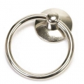Bild 2 von 8 Stück >> O-Ring 35mm (Silber) >> Giant Ring im Halter mit Schraubgewinde, Ring schwenkbar (2.Wahl)