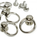 Bild 1 von O-Ringe und D-Ringe im Halter, als Zubehör für Hals- und Armbänder  / (Auswahl) O-Ring 13mm >> Silber