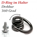 Bild 1 von O-Ringe und D-Ringe im Halter, als Zubehör für Hals- und Armbänder  / (Auswahl) D-Ring 15mm >> Schwarz