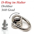 Bild 1 von O-Ringe und D-Ringe im Halter, als Zubehör für Hals- und Armbänder  / (Auswahl) D-Ring 15mm >> Silber