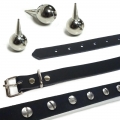 Bild 4 von eXtra Collection >> Nietenhalsband mit Spikenieten, Kugelspitze 21mm, Choker, 1-reihig