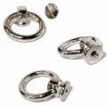 Bild 2 von O-Ringe und D-Ringe im Halter, als Zubehör für Hals- und Armbänder  / (Auswahl) O-Ring 20mm >> Silber >> Stahl