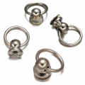 Bild 1 von O-Ringe und D-Ringe im Halter, als Zubehör für Hals- und Armbänder  / (Auswahl) O-Ring 10mm >> Silber