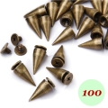 Bild 1 von 100 Stück Schraubnieten, Zinklegierung, Killerniete 15mm (Bronze)