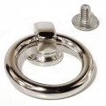 Bild 1 von O-Ringe und D-Ringe im Halter, als Zubehör für Hals- und Armbänder  / (Auswahl) O-Ring 20mm >> Silber >> Stahl