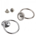 Bild 2 von O-Ringe und D-Ringe im Halter, als Zubehör für Hals- und Armbänder  / (Auswahl) O-Ring 35mm >> Silber