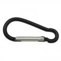 Bild 1 von Karabiner, kleiner Karabinerhaken 46mm (Schnapper, Taschenkarabiner)  / (Farbe) schwarz