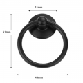 Bild 2 von O-Ringe und D-Ringe im Halter, als Zubehör für Hals- und Armbänder  / (Auswahl) O-Ring 35mm >> Schwarz